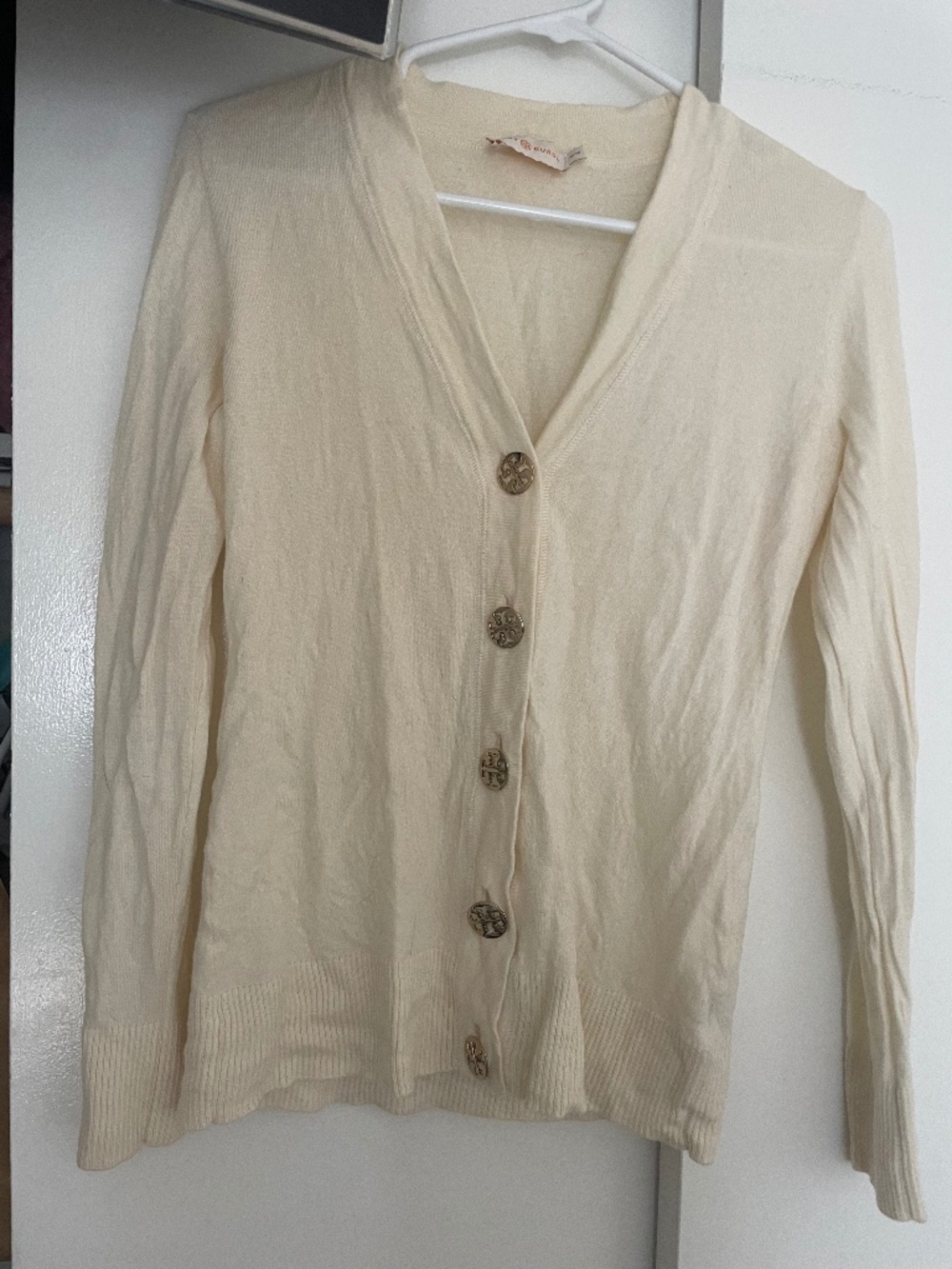 Tory Burch Cream Cardigan